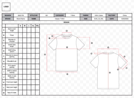 how to make a tech pack in fashion