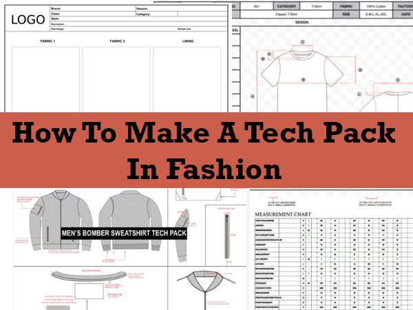 how to make a tech pack in fashion